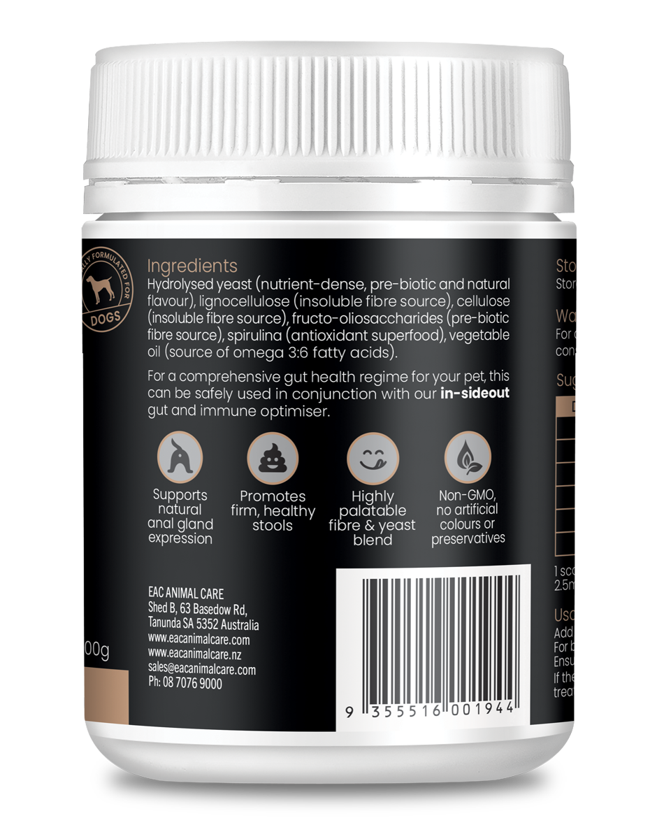 gut & gland Daily Stool Firming & Anal Gland Support for Dogs